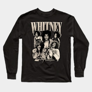 Whitney Houston Vintage Retro 80s 90s Music Singer Soul Long Sleeve T-Shirt